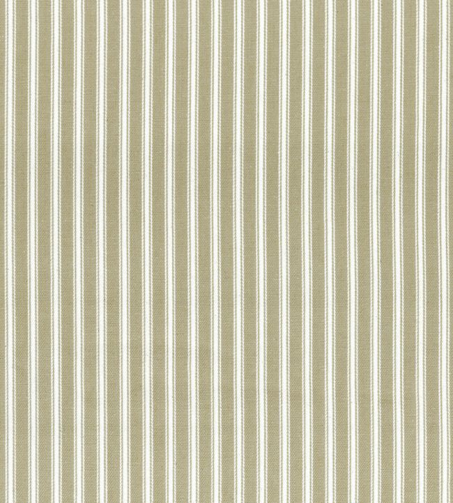 Ticking Stripe 1 Rustic Fabric by Ian Mankin Ivory