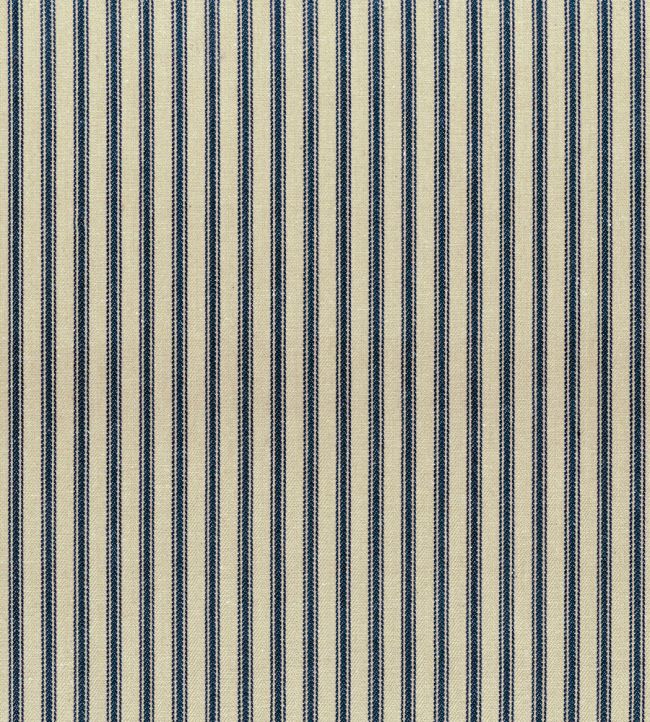 Ticking Stripe 1 Rustic Fabric by Ian Mankin Storm