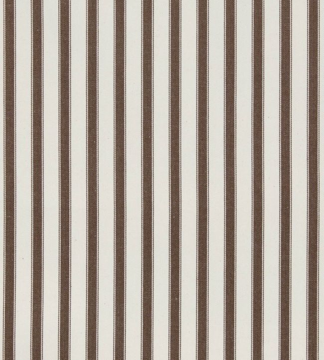 Ticking Stripe 2 Fabric by Ian Mankin Mocha