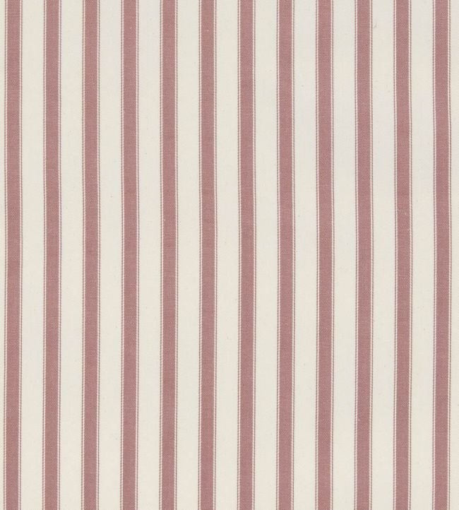 Ticking Stripe 2 Fabric by Ian Mankin Raspberry