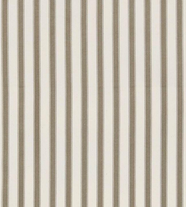 Ticking Stripe 2 Fabric by Ian Mankin Taupe