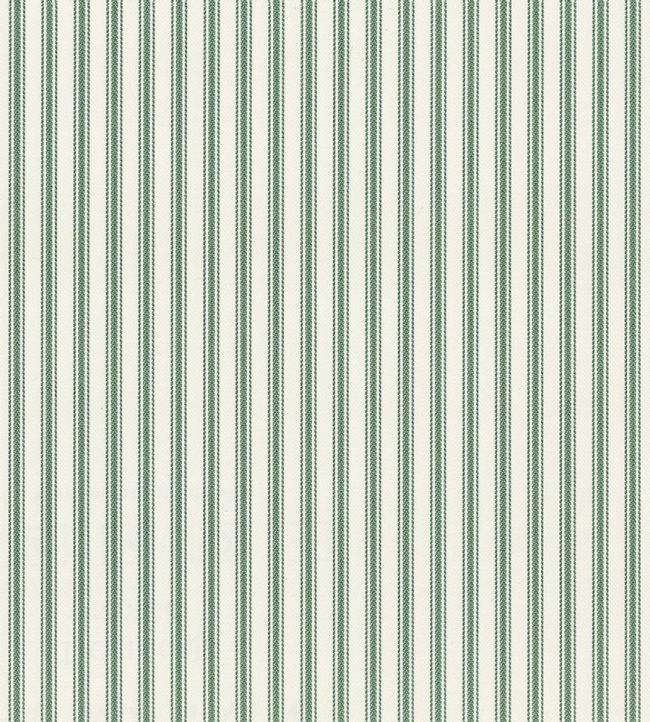 Ticking Stripe Wallpaper by Ian Mankin Racing Green