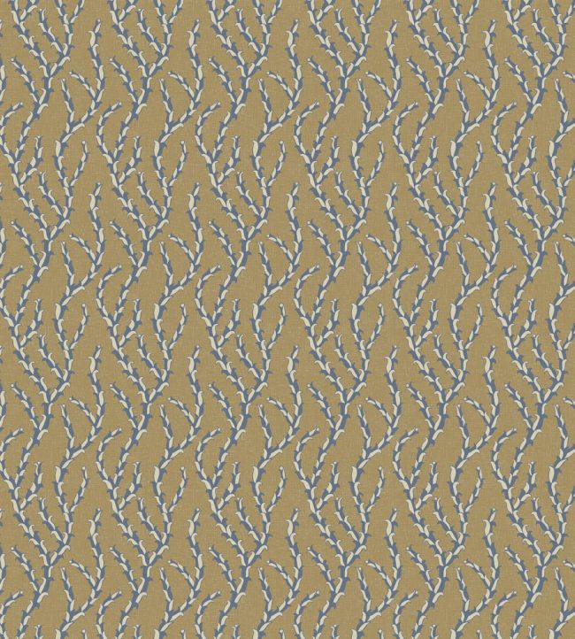 Tiddle Wallpaper by Josephine Munsey Brown and Blue