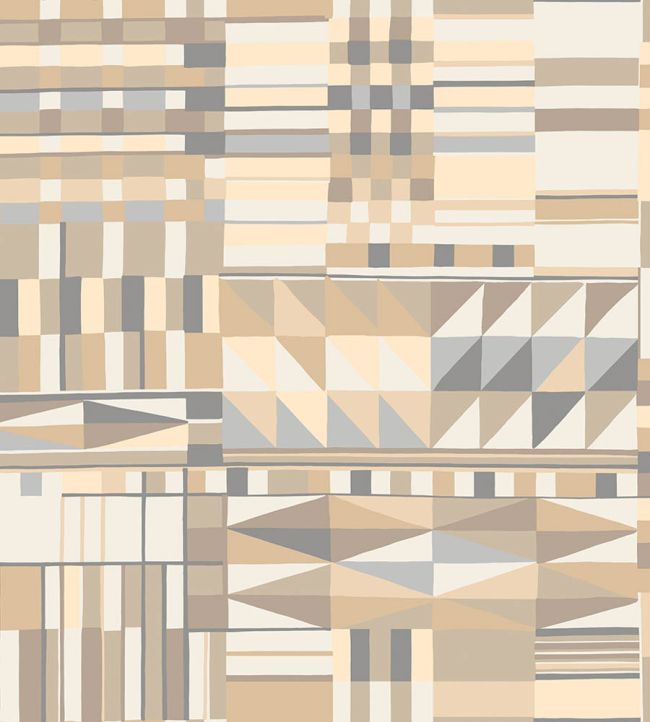 Tiebele Wallpaper by Jannelli&Volpi Tan