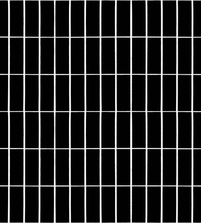 Tiiliskivi Wallpaper by Marimekko Black