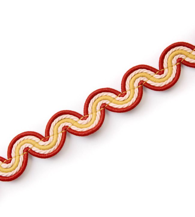 Tikal Twist Tape Trim by Christopher Farr Cloth Rosso