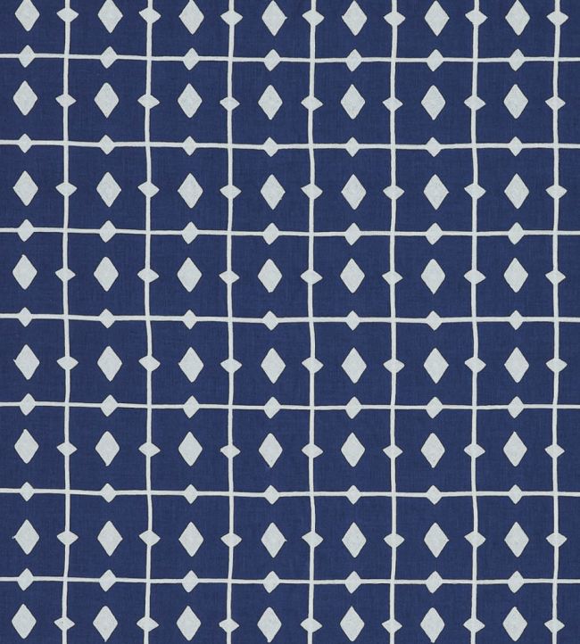 Tiles Fabric by Scion Indigo