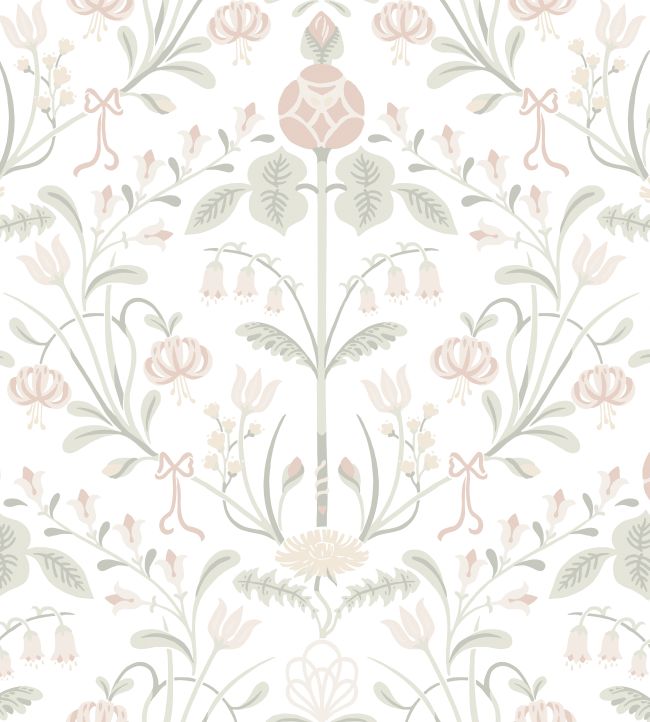 Till Carl Wallpaper by Sandberg Powder Pink