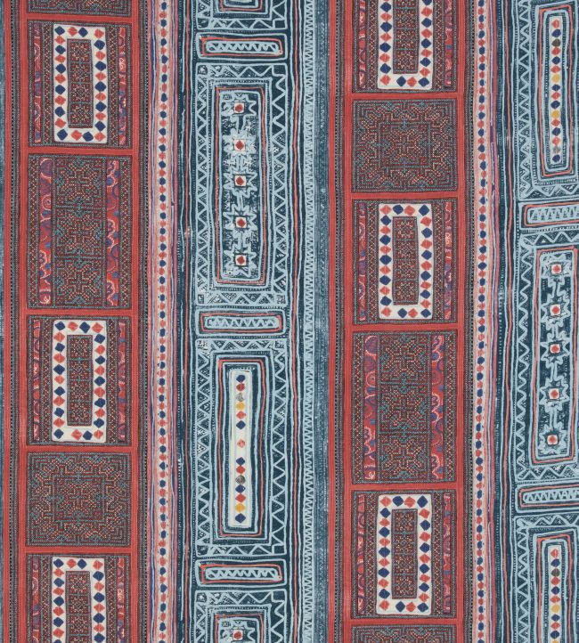Time Teller Fabric by Christopher Farr Cloth Berry