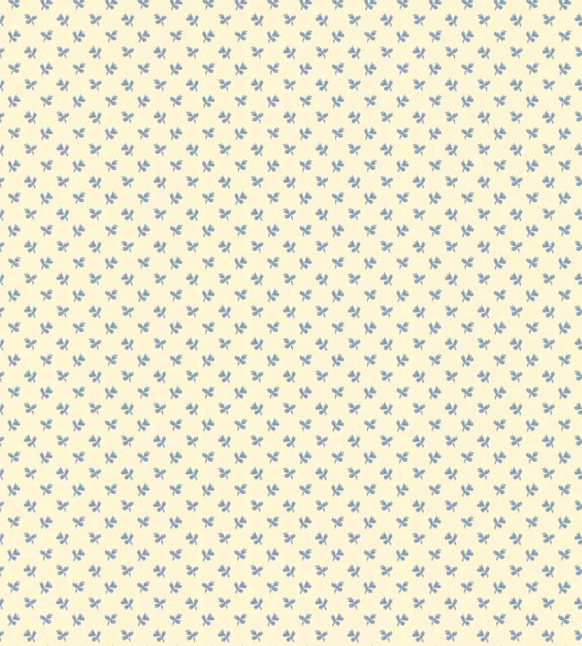 Tiny Flower Wallpaper by Langelid Von Bromssen Faded Denim