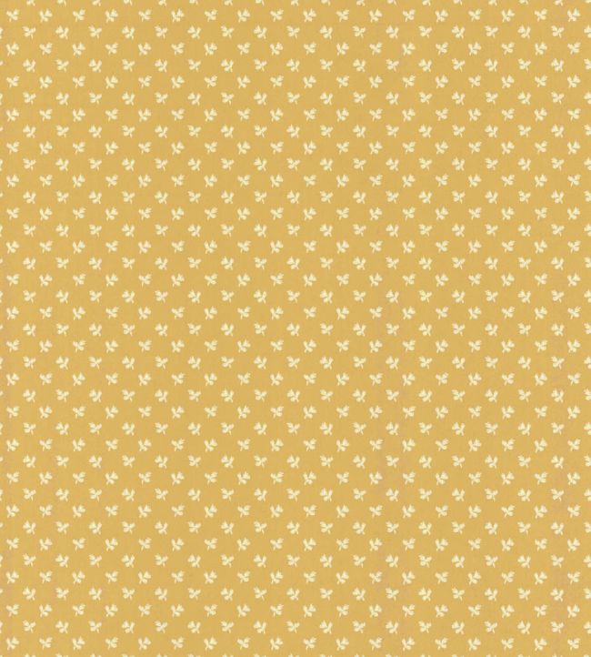 Tiny Flower Wallpaper by Langelid Von Bromssen Golden Yellow