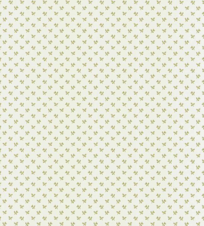 Tiny Flower Wallpaper by Langelid Von Bromssen Olive