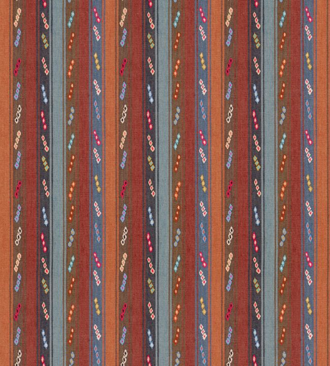 Tip Toe Fabric by GP & J Baker Indigo/Chocolate