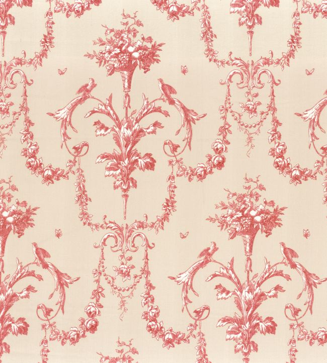 Tissu Corne D'Abondance Fabric by Camengo Rouge Carmin