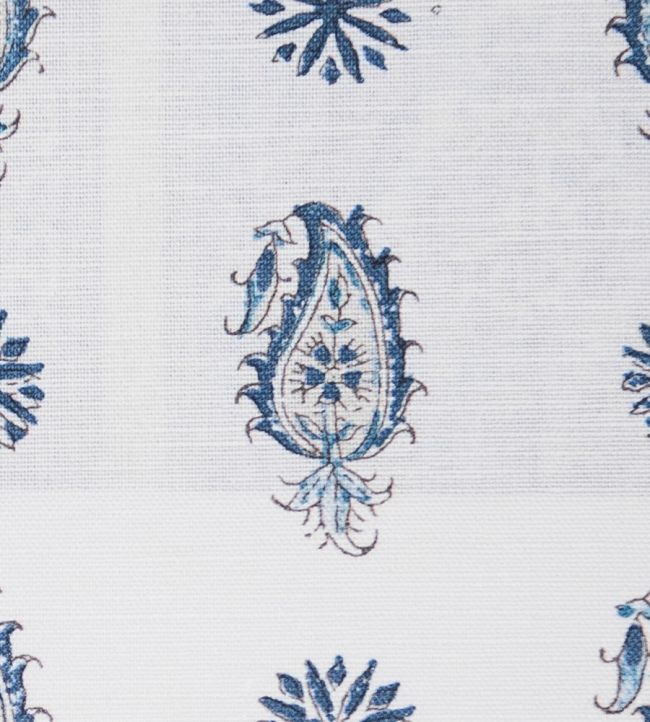 Persian Paisley Fabric by Titley and Marr Indigo