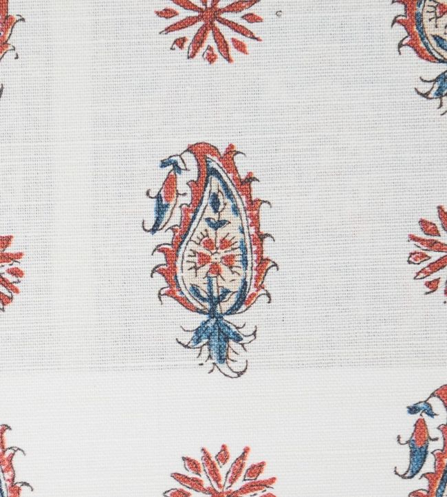 Persian Paisley Fabric by Titley and Marr Indigo&Madder