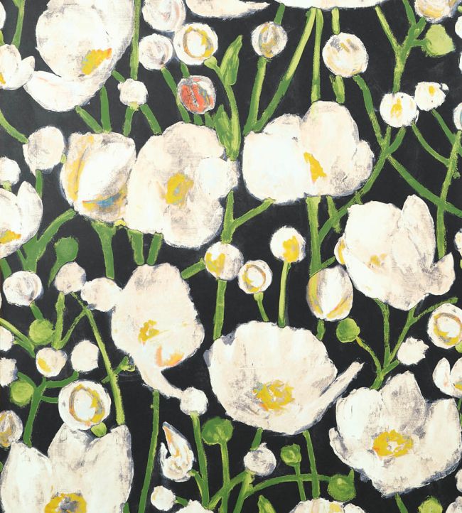 Tivoli Wallpaper by Thibaut Black