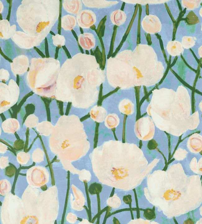 Tivoli Wallpaper by Thibaut Sky Blue