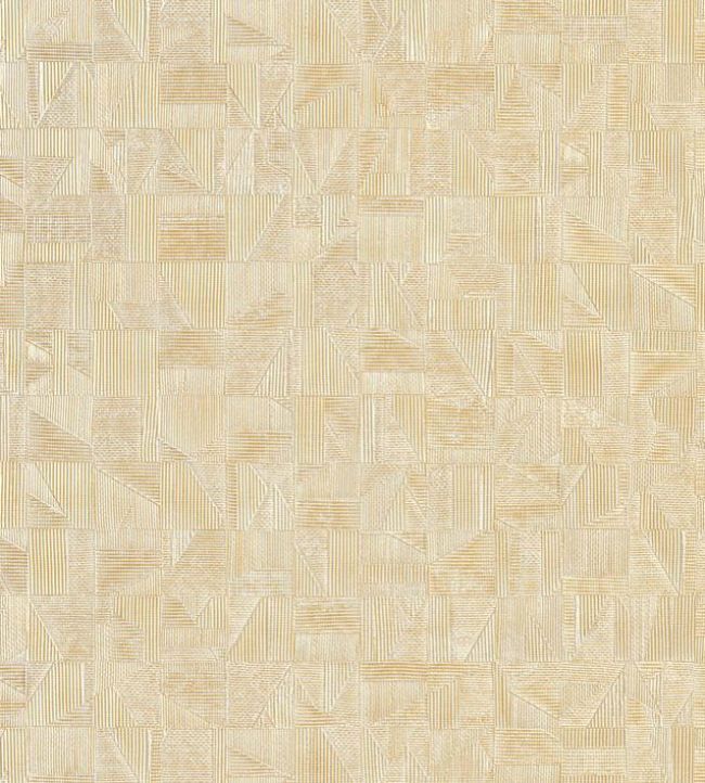 Tiznit Wallpaper by Casamance Blanc / Dore