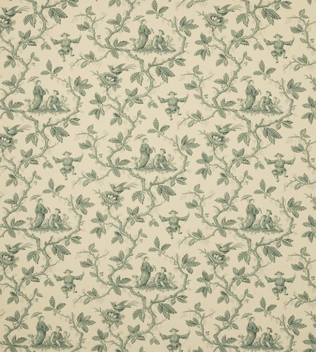 Toile Chinoise Fabric by Colefax and Fowler Forest