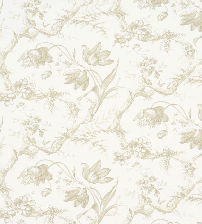 Toile De Fleurs Wallpaper by Schumacher Birch