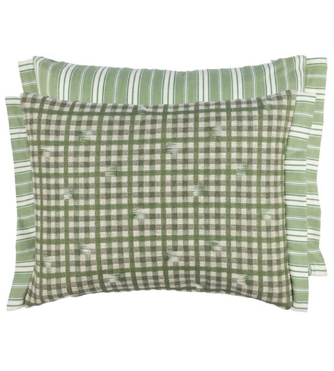 Toile Vichy Cushion 30 x 40cm by Designers Guild Emerald