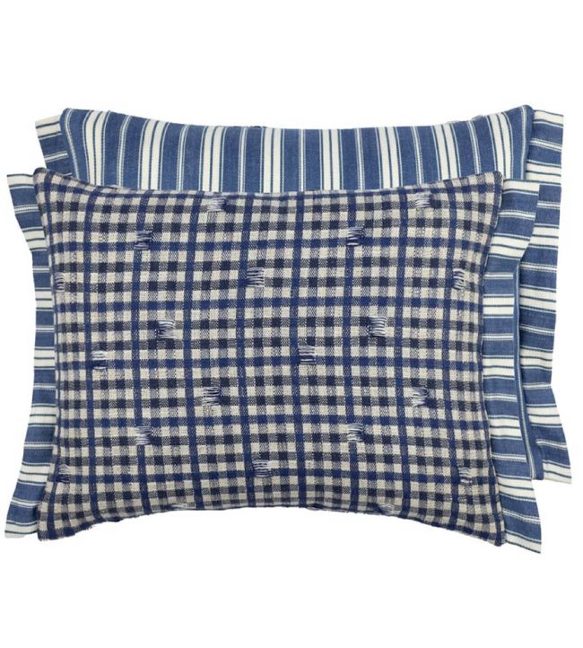 Toile Vichy Cushion 30 x 40cm by Designers Guild Indigo