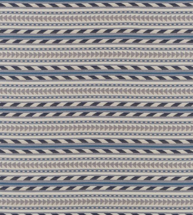 Tokola Fabric by William Yeoward Indigo