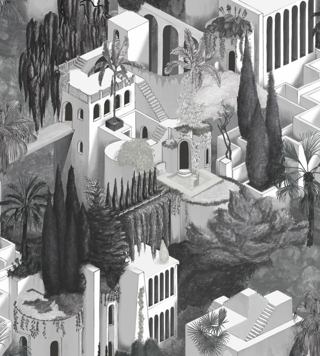 Toledo Wallpaper by Rebel Walls Graphite