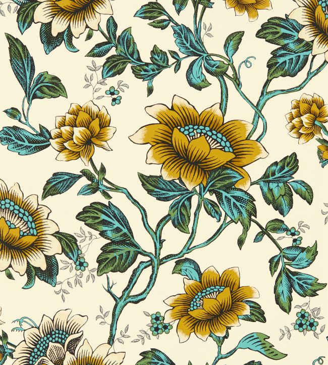 Tonquin Wallpaper by Clarke & Clarke Chartreuse