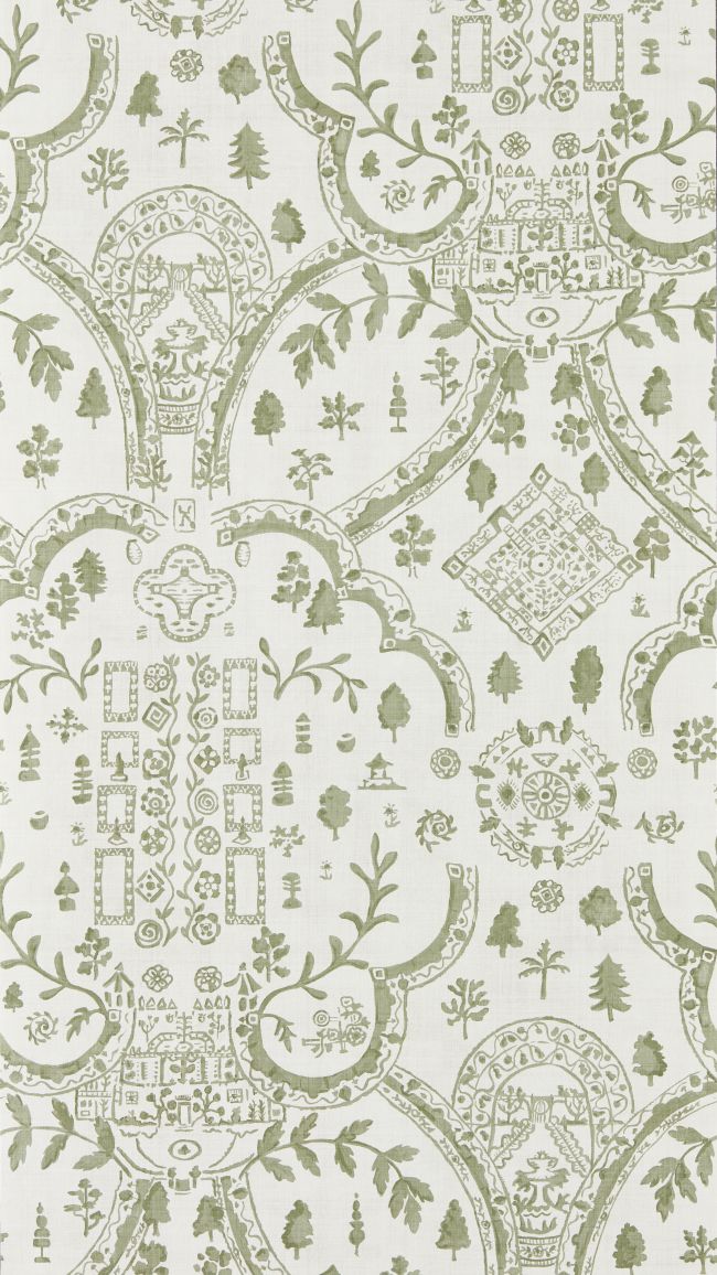 Topiary View Wallpaper by Sanderson Thyme