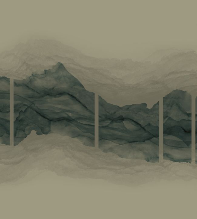 Torn Mural by Coordonne Emerald