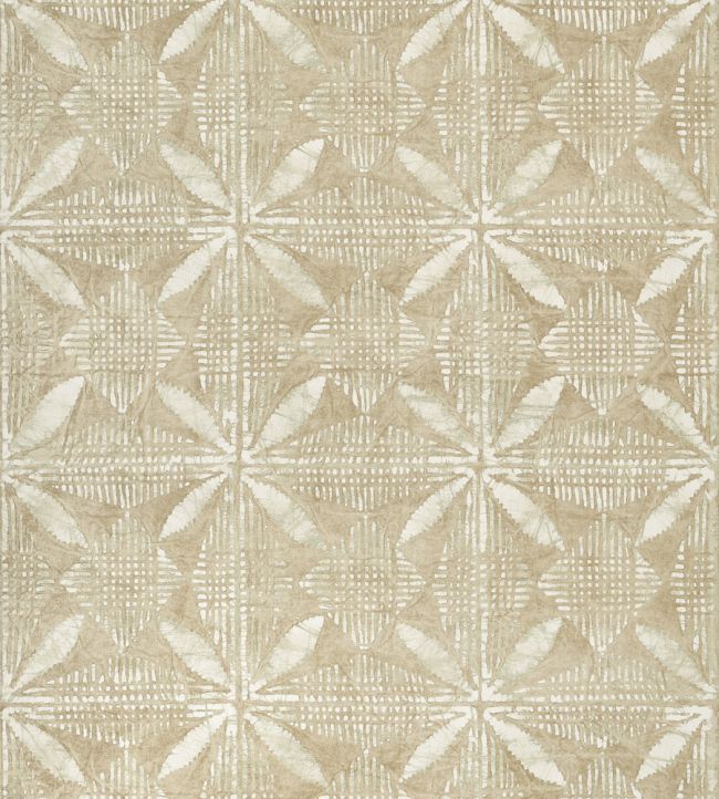 Tortuga Batik Wallpaper by Thibaut Beige