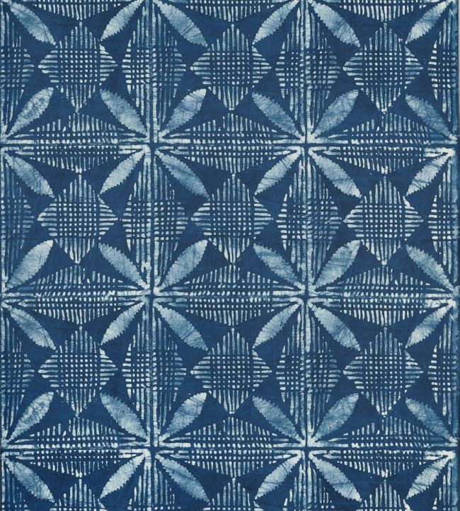 Tortuga Batik Wallpaper by Thibaut Navy