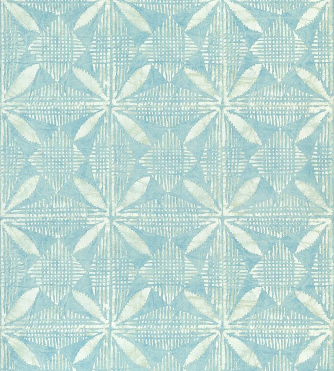 Tortuga Batik Wallpaper by Thibaut Turquoise