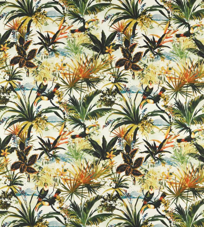 Toucan Outdoor Fabric by Clarke & Clarke Antique
