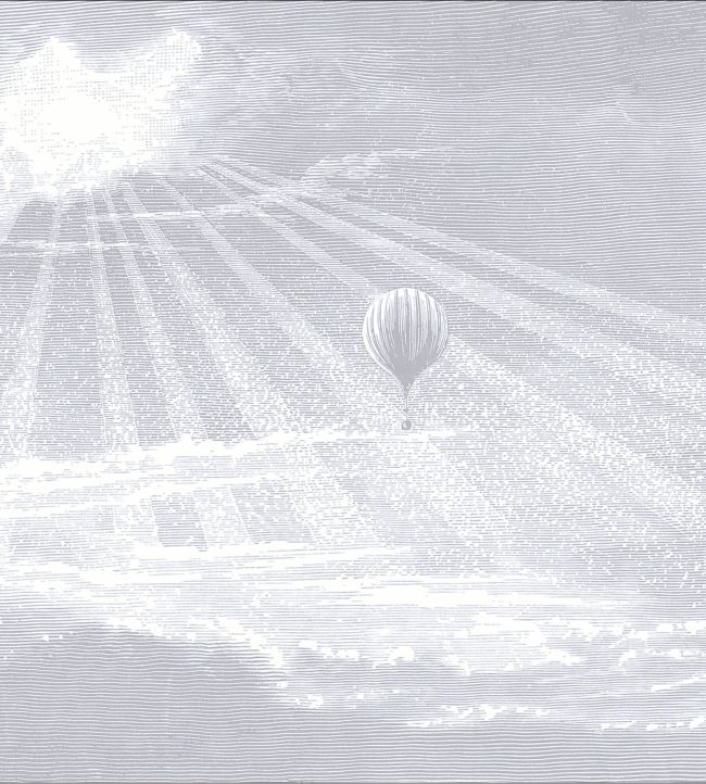 Tour Du Monde Mural by Casadeco Gris Nuage