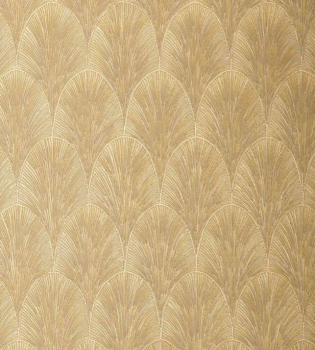 Tourmaline Wallpaper by Casamance Blanc / Dore
