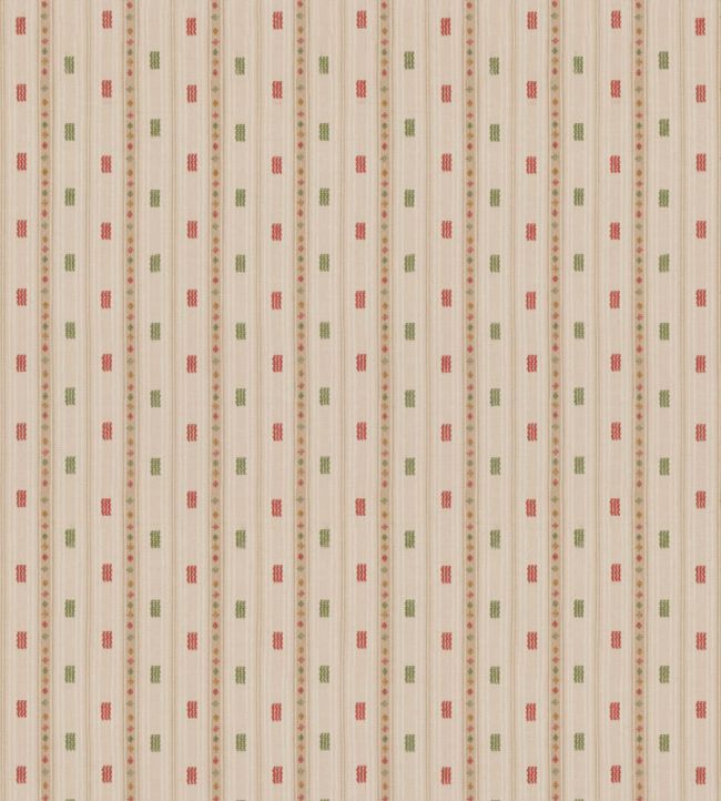 Tradewind Fabric by GP & J Baker Red/Green