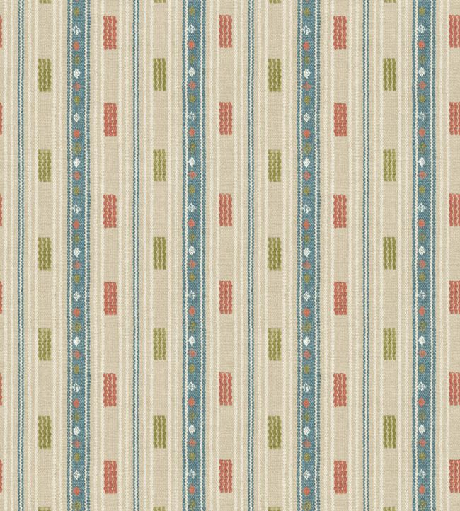 Tradewind Wallpaper by GP & J Baker Teal/Spice