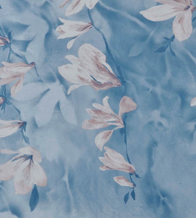 Trailing Magnolia Mural by 1838 Wallcoverings Chambray