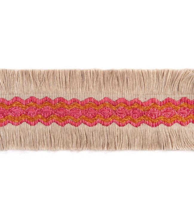 Trapeze Border Trimming by Christopher Farr Cloth Hot Pink