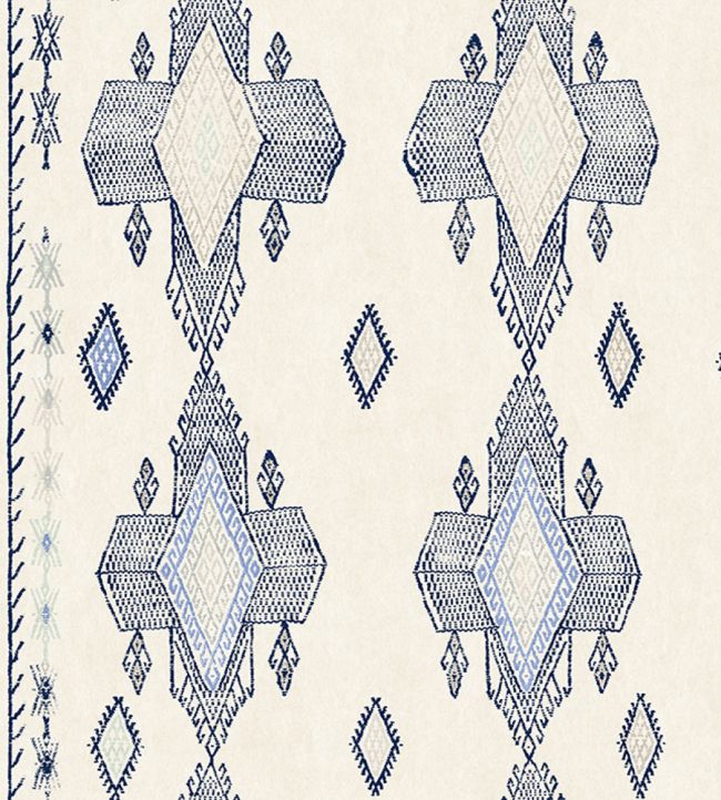 Travelling Light Wallpaper by Christopher Farr Cloth Cobalt