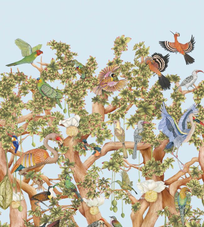 Tree of Life Mural by Cole & Son Sky Blue