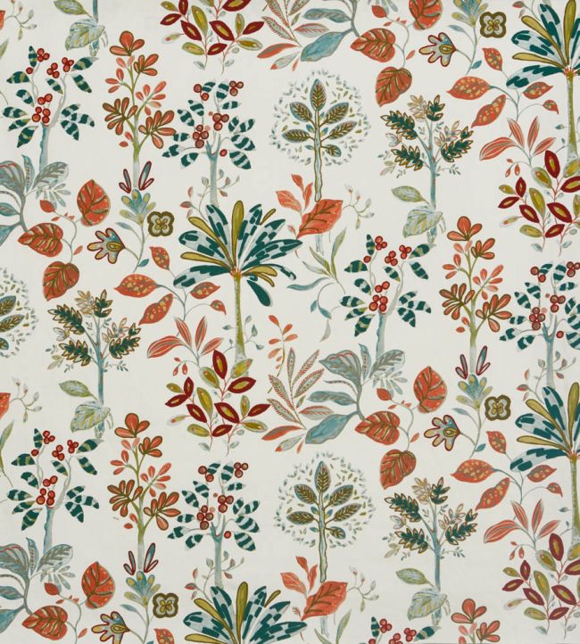 Tree of Life Fabric by Prestigious Textiles Tiger Lily