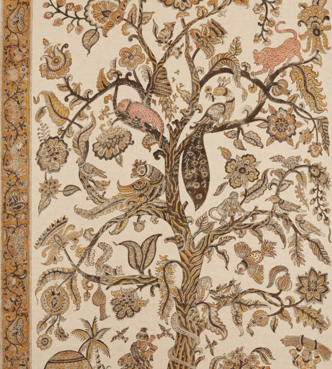 Rampant Growth / Life CF 3枚 LGS341 FaB Tree of Life Fabric in Spice by Zoffany | Jane Clayton
