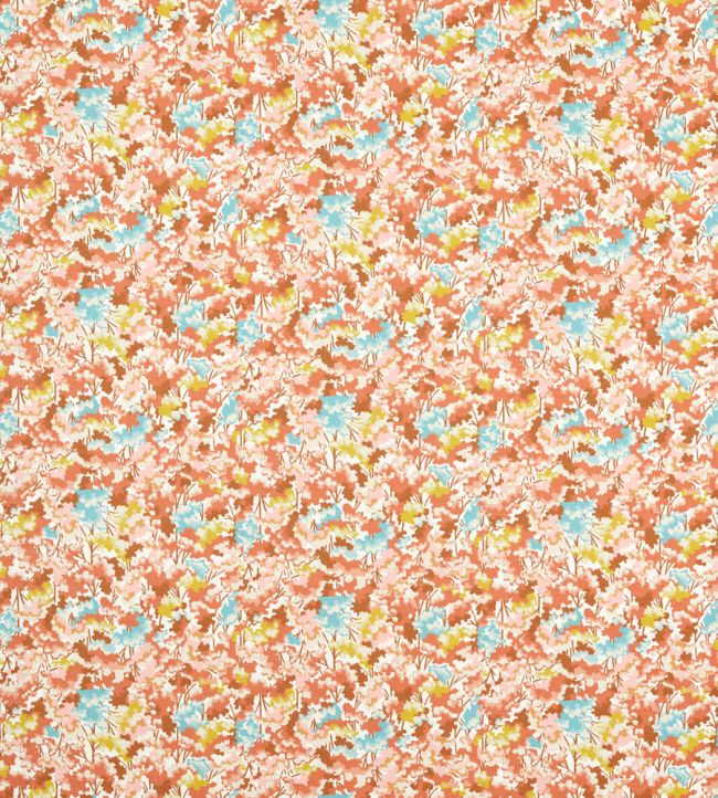 Tree Tops Fabric by Harlequin Baked Terracotta/Azul/Honey