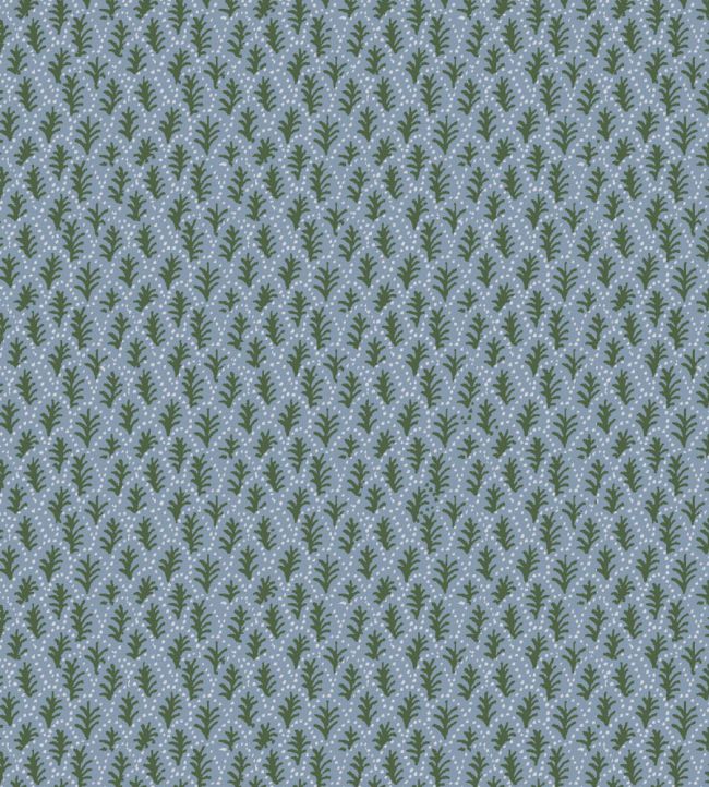 Trees II Fabric by Parker & Jules Day Blue