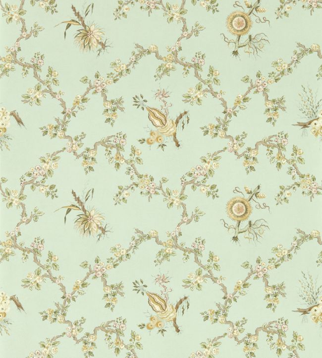 Trelliage Wallpaper by Sanderson Aphrodite/Blush