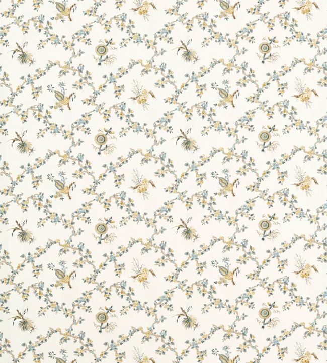 Trelliage Fabric by Sanderson Chamomile/Chalk